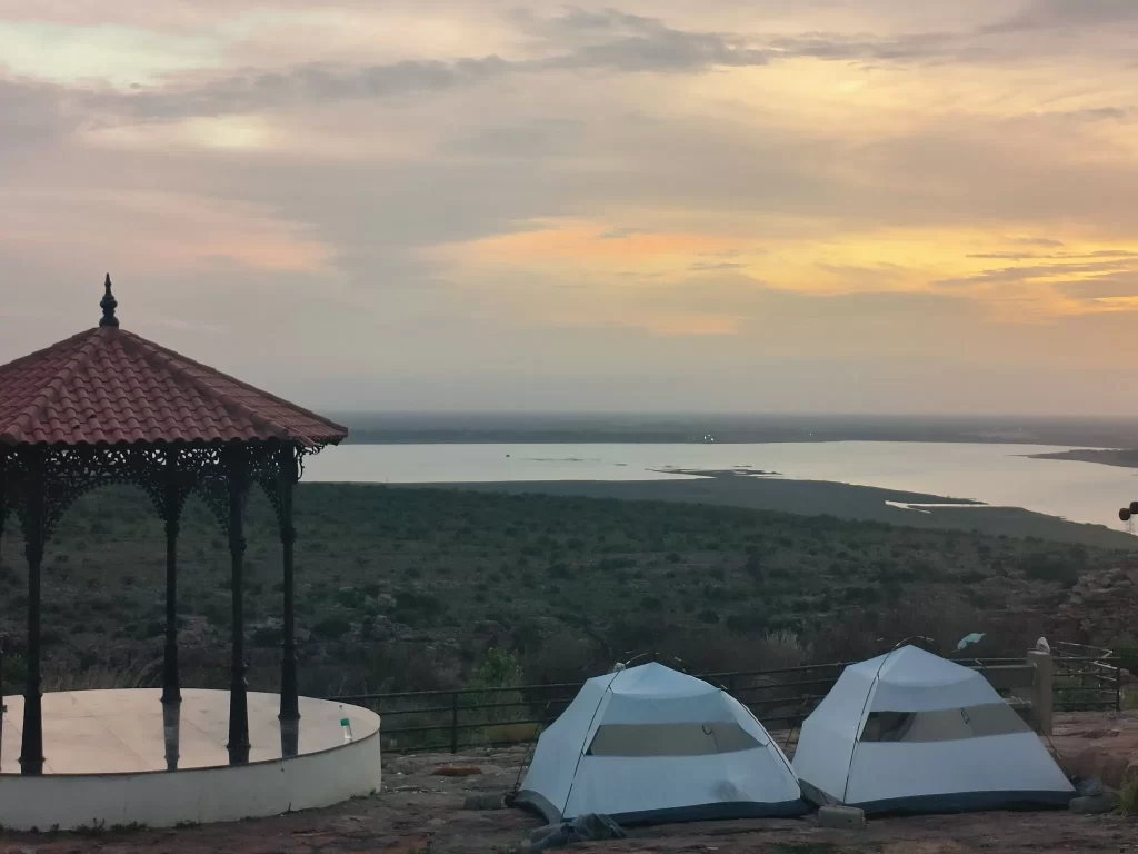 Gandikota camping view evening